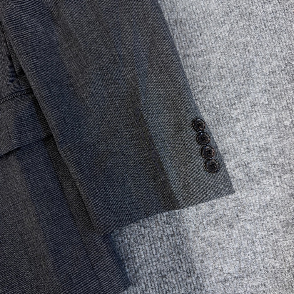 Ralph Lauren Blazer Jacket Men 48R Gray Wool Stretch Business Casual Sport Coat - Picture 3 of 13